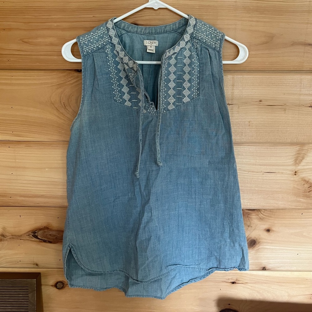 JCrew chambray tank
